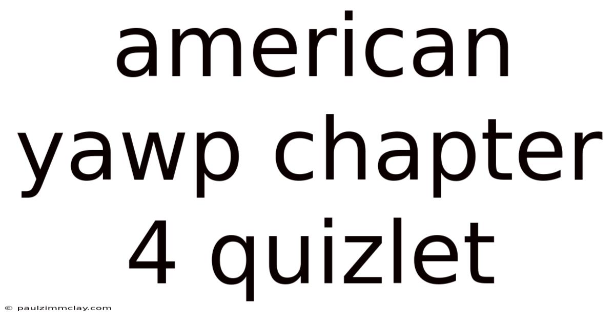 American Yawp Chapter 4 Quizlet