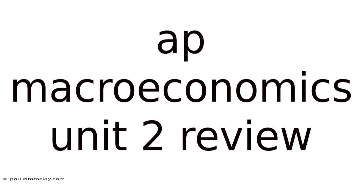 Ap Macroeconomics Unit 2 Review