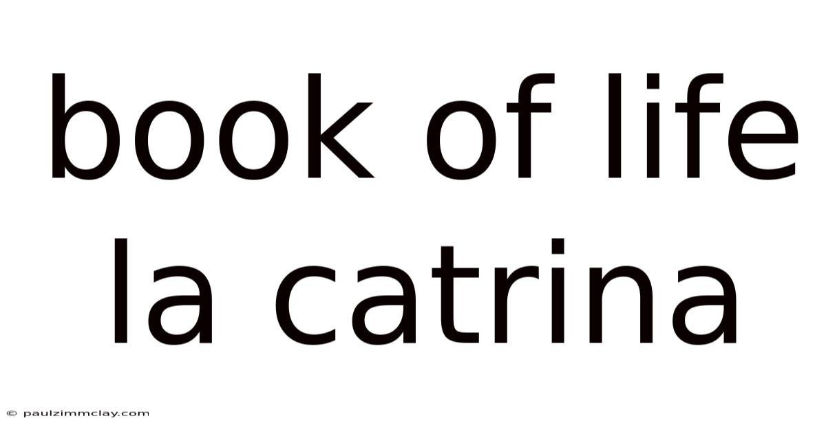 Book Of Life La Catrina