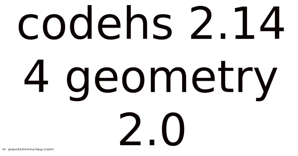 Codehs 2.14 4 Geometry 2.0