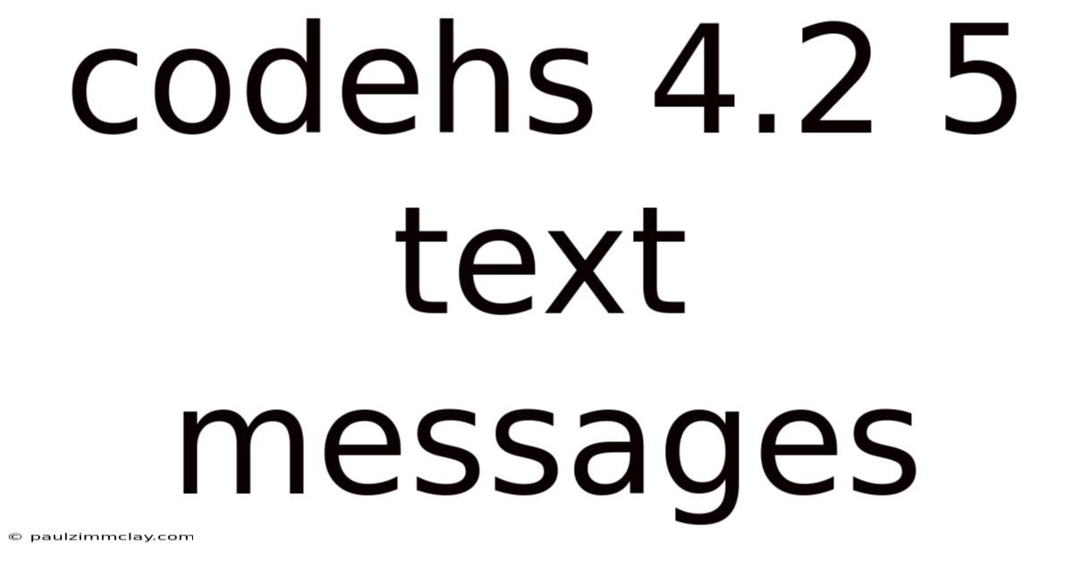 Codehs 4.2 5 Text Messages