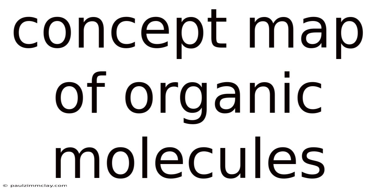Concept Map Of Organic Molecules