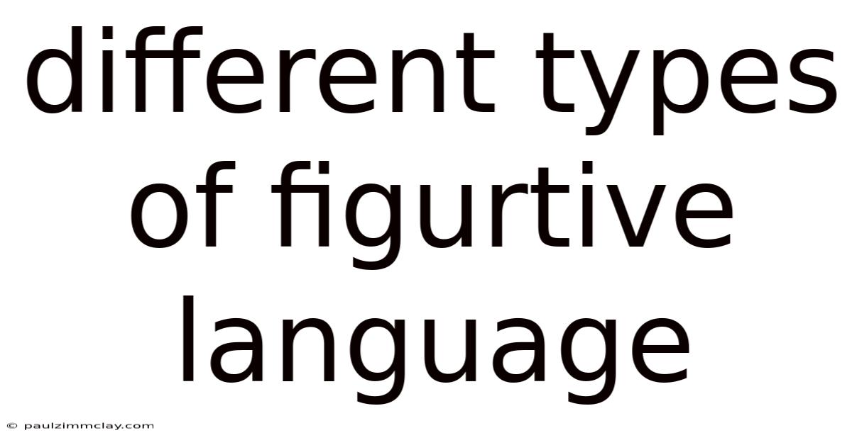 Different Types Of Figurtive Language