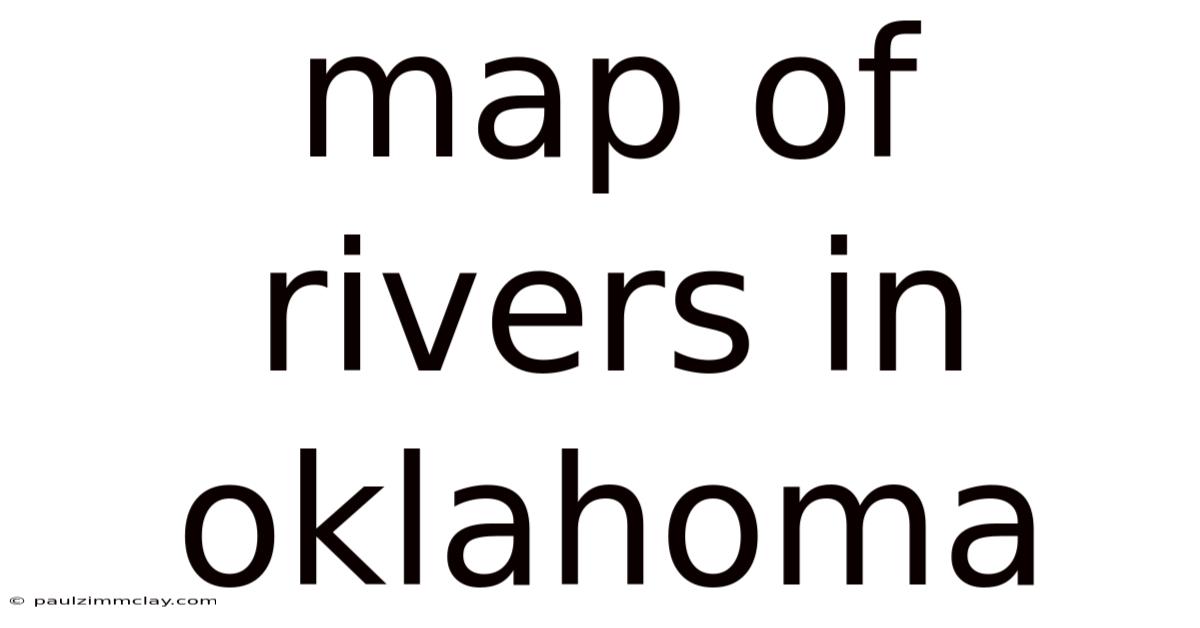 Map Of Rivers In Oklahoma